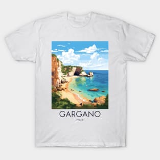 A Pop Art Travel Print of Gargano - Italy T-Shirt